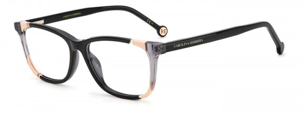 Carolina Herrera CH 0066 Eyeglasses, 0KDX BLACK NUDE