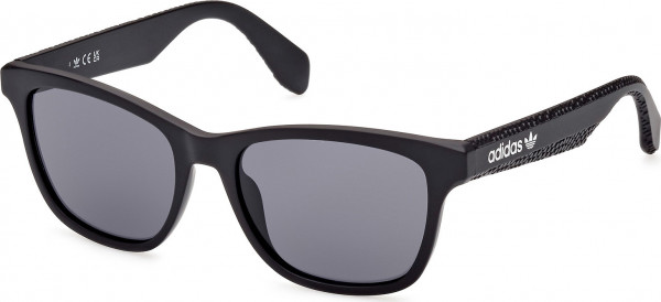 adidas Originals OR0069 Sunglasses, 02A - Matte Black / Matte Black