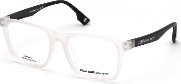 BMW Motorsport BS5006 Eyeglasses, 026 - Crystal / Matte Black