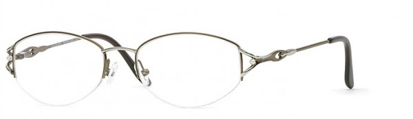 Calligraphy Dickenson Eyeglasses, Brown/Silver