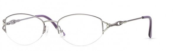Calligraphy Dickenson Eyeglasses, Violet/Silver