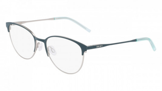 DKNY DK1030 Eyeglasses, (430) TEAL / SILVER