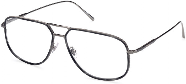 Omega OM5027 Eyeglasses, 008 - Shiny Gunmetal