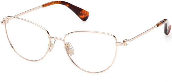 Max Mara MM5047 Eyeglasses, 028 - Shiny Rose Gold