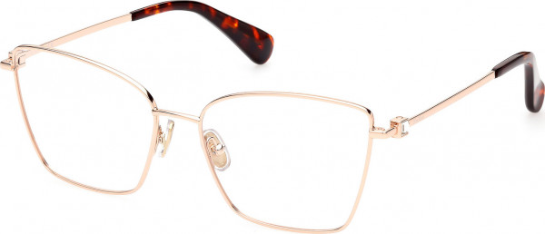 Max Mara MM5048 Eyeglasses, 033 - Shiny Pink Gold / Shiny Pink Gold