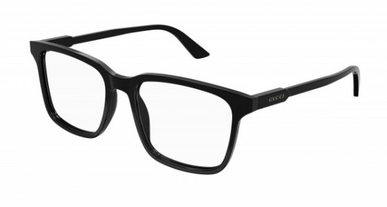 Gucci GG1120O Eyeglasses, 001 - BLACK with TRANSPARENT lenses
