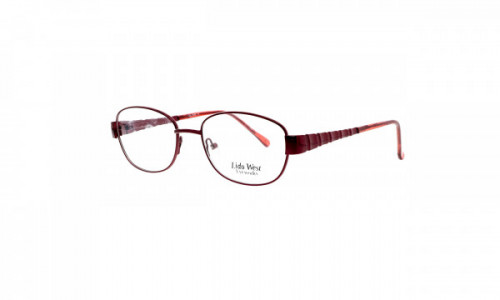 Lido West Bow Eyeglasses, Burgundy