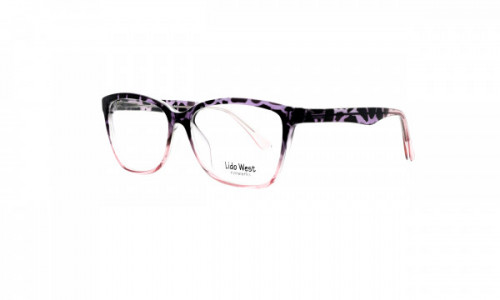 Lido West Craft Eyeglasses, Purple Tortoise/Pink