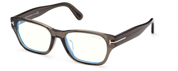 Tom Ford FT5781-D-B Eyeglasses, 020 - Shiny Transparent Mud, 