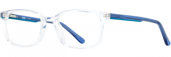 db4k Hat Trick Eyeglasses, 3 - Crystal / Blue / Teal