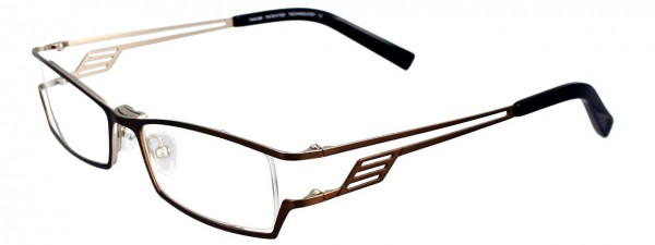 Takumi T9766 Eyeglasses, CHOCOLATE/CHOCOLATE/SILVER