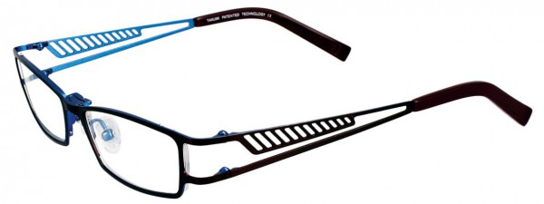 Takumi T9767 Eyeglasses, PLUM/PLUM/SAPPHIRE