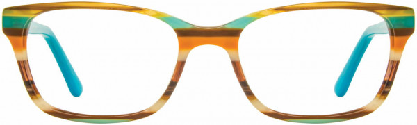 db4k Fashion Plate Eyeglasses, 3 - Aqua / Apricot Stripe