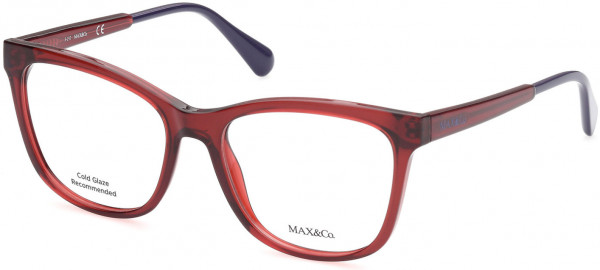 MAX&Co. MO5040 Eyeglasses, 066 - Shiny Red