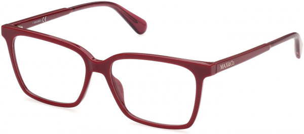 MAX&Co. MO5052 Eyeglasses, 066 - Shiny Red