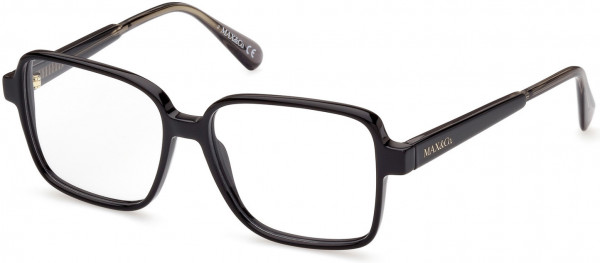 MAX&Co. MO5060 Eyeglasses, 001 - Shiny Black