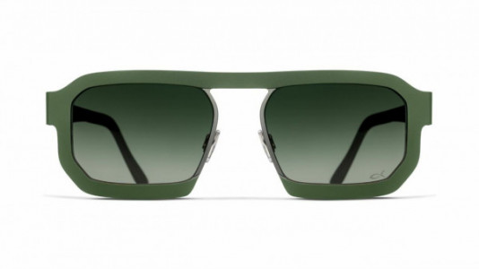 Blackfin Tao [BF924] Sunglasses, C1461 - Green/Gunmetal (Gradient Dark Green)