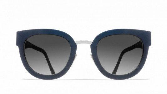 Blackfin Zelda [BF902] Sunglasses, C1160 - Navy Blue/Silver