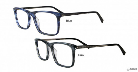 Bulova Byblos Eyeglasses, Blue
