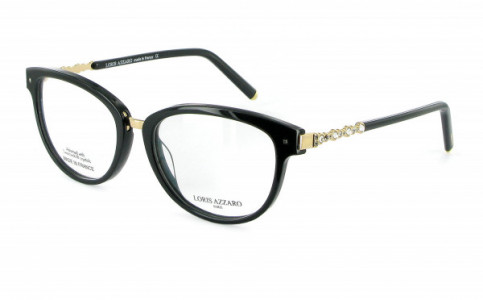 Azzaro AZ35048 Eyeglasses, C1 BLACK/GOLD