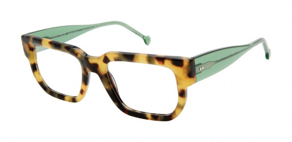 Colors In Optics C1141 BRUNO Eyeglasses, TKYGR TOKYO TORTOISE/GREEN CRYSTAL