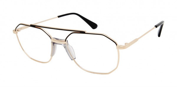Rocawear RO514 Eyeglasses, BLKGLD BLACK/GOLD
