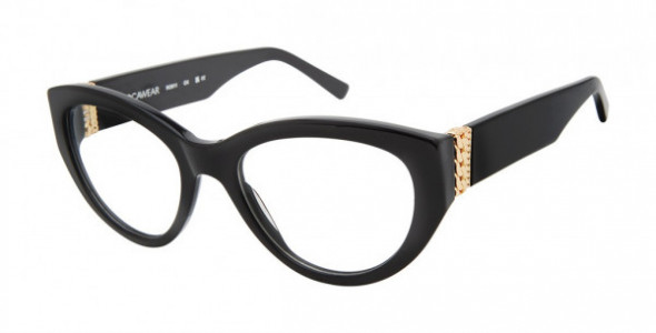Rocawear RO611 Eyeglasses, OX BLACK/GOLD