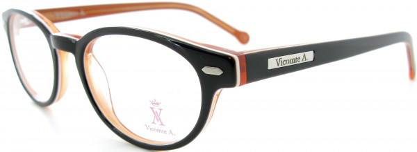 Vicomte A. VA40007 Eyeglasses, C1 BLACK/CRYSTAL