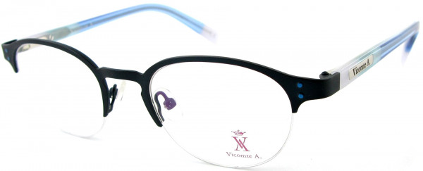 Vicomte A. VA47007 Eyeglasses, C1 GREEN/LAVENDER