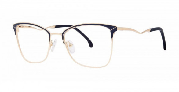 Modern Art A609 Eyeglasses, Navy/Gold