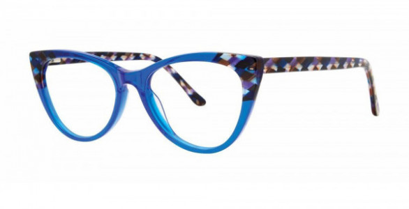 Modern Art A612 Eyeglasses, Indigo Blue/Brown
