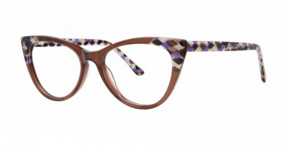 Modern Art A612 Eyeglasses, Mocha/Lilac