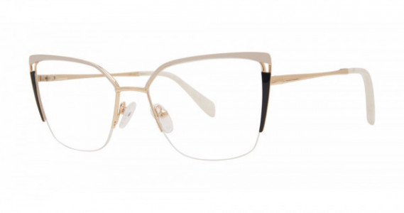 Modern Art A615 Eyeglasses, Ivory/Slate/Gold