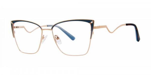 Modern Art A621 Eyeglasses, Satin Blue/Gold