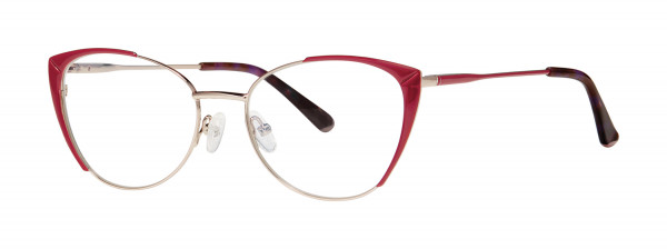 Genevieve MONIQUE Eyeglasses, Burgundy/Gunmetal