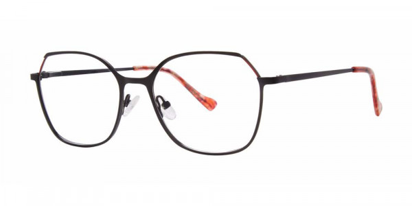 Genevieve VISIBLE Eyeglasses, Matte Black/Red