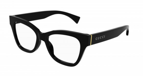 Gucci GG1133O Eyeglasses, 001 - BLACK with TRANSPARENT lenses