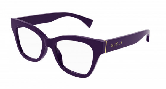Gucci GG1133O Eyeglasses, 002 - VIOLET with TRANSPARENT lenses
