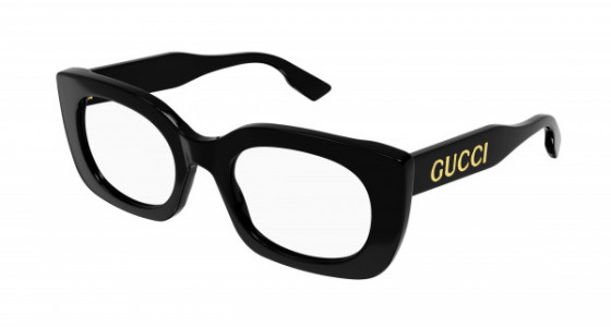 Gucci GG1154O Eyeglasses, 001 - BLACK with TRANSPARENT lenses