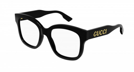 Gucci GG1155O Eyeglasses, 001 - BLACK with TRANSPARENT lenses