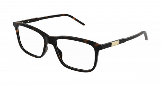 Gucci GG1159O Eyeglasses, 003 - HAVANA with TRANSPARENT lenses