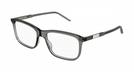 Gucci GG1159OA Eyeglasses, 002 - GREY with TRANSPARENT lenses