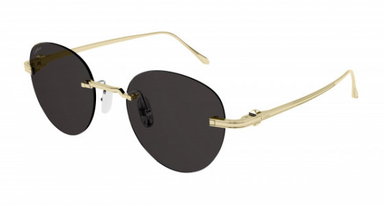 Cartier CT0331S Sunglasses, 002 - GOLD with GREY lenses
