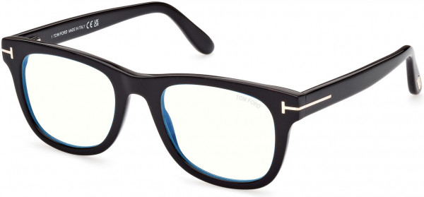 Tom Ford FT5820-B Eyeglasses, 001 - Shiny Black, 