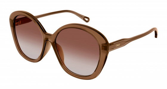 Chloé CH0081S Sunglasses, 003 - PINK with GREEN lenses
