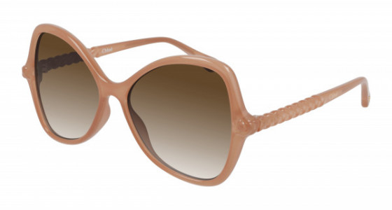 Chloé CH0001S Sunglasses, 003 - PINK with BROWN lenses