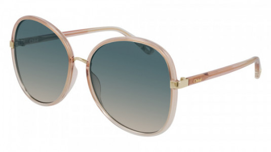 Chloé CH0030S Sunglasses, 004 - ORANGE with MULTICOLOR lenses