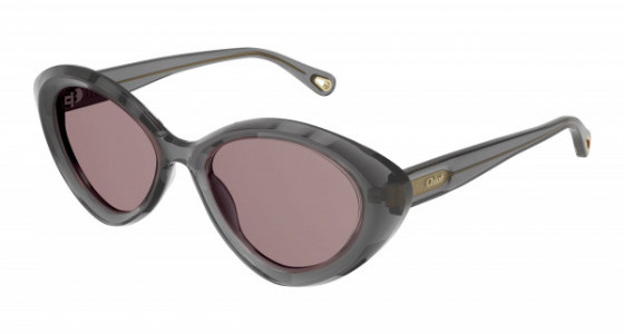 Chloé CH0050S Sunglasses, 001 - GREY with RED lenses