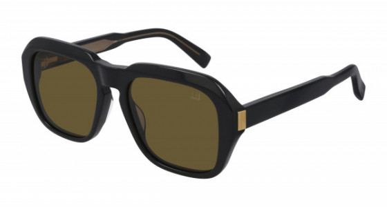 dunhill DU0001S Sunglasses, 001 - BLACK with BROWN lenses