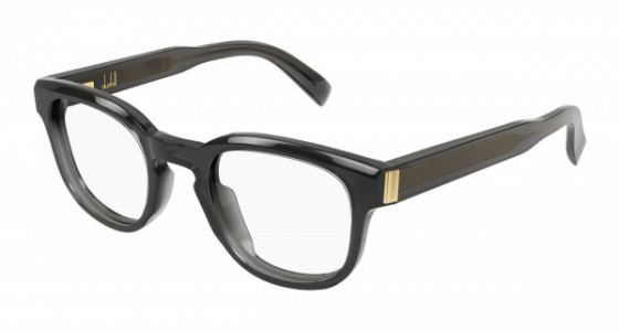 dunhill DU0003O Eyeglasses, 005 - GREY with TRANSPARENT lenses